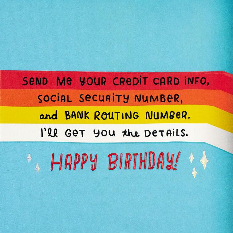 Hallmark Beware Of Internet Scams Funny 50th Birthday Card