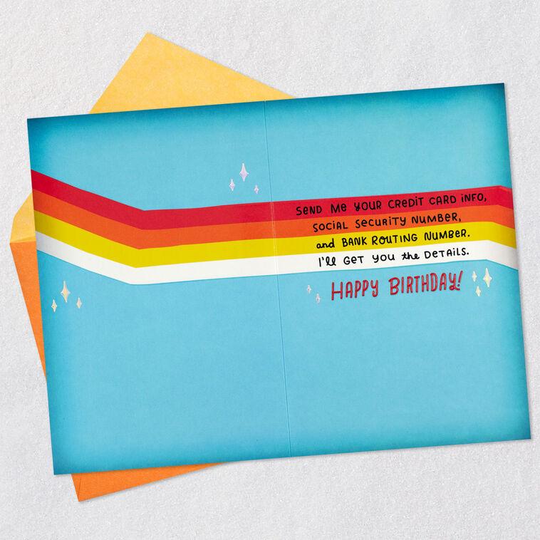 Hallmark Beware Of Internet Scams Funny 50th Birthday Card