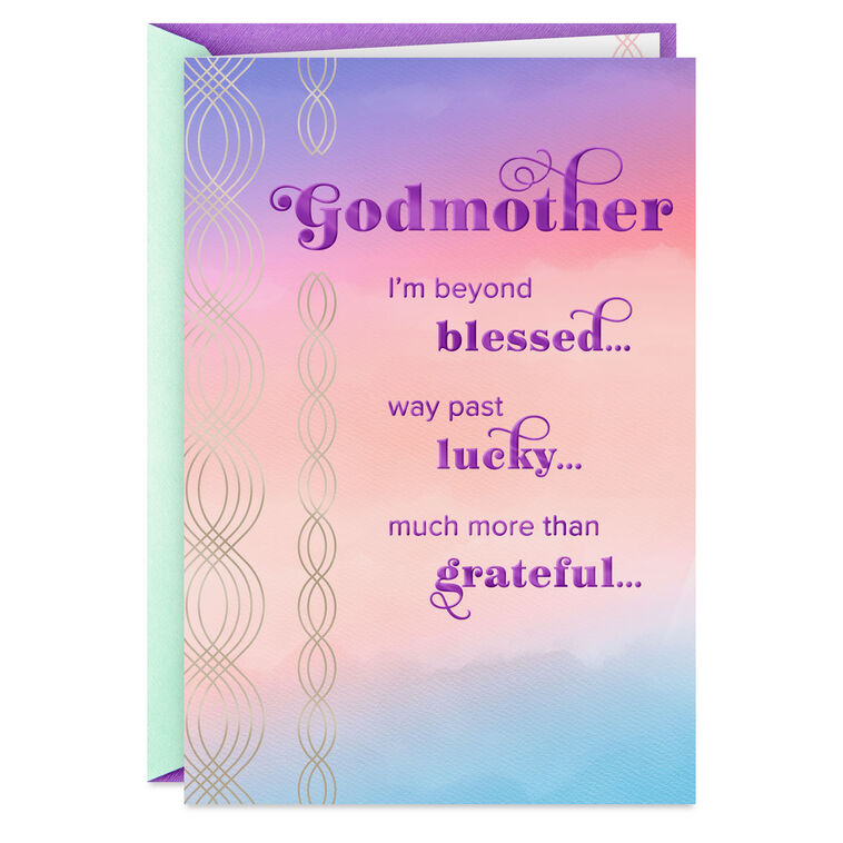 hallmark Beyond Blessed Birthday Card for Godmother