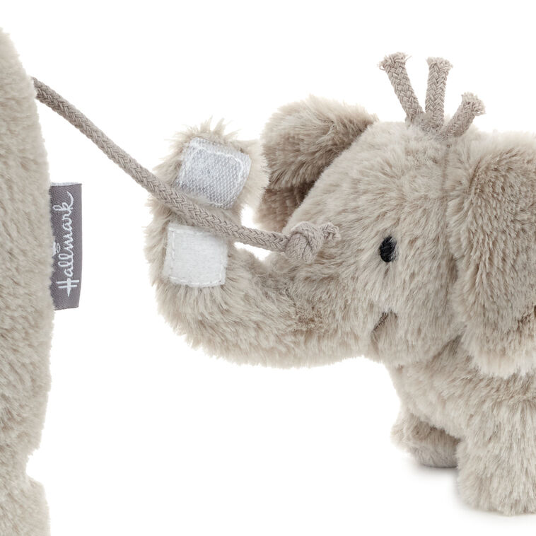 Hallmark Big And Little Elephant Singing Stuffed Animals With Motion 8"