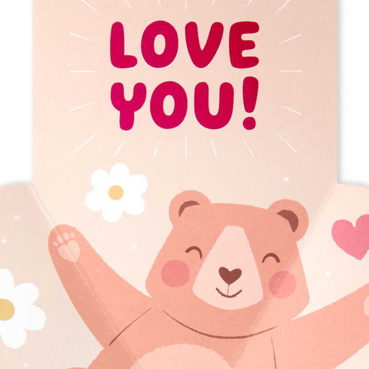 Hallmark Big Bear Hug Pop-Up Birthday Card For Granddaughter