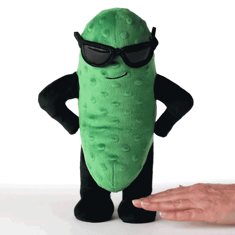 Hallmark Big Dill Pickle Plush With Sound And Motion 13"
