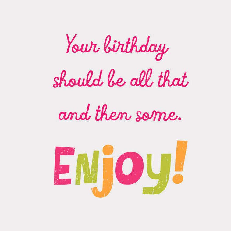 Hallmark Big Helping Of Deep-Down Joy Birthday Card