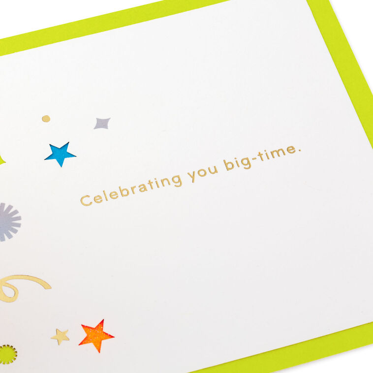 Hallmark Big-Time Celebration Balloons 3D Pop-Up Card