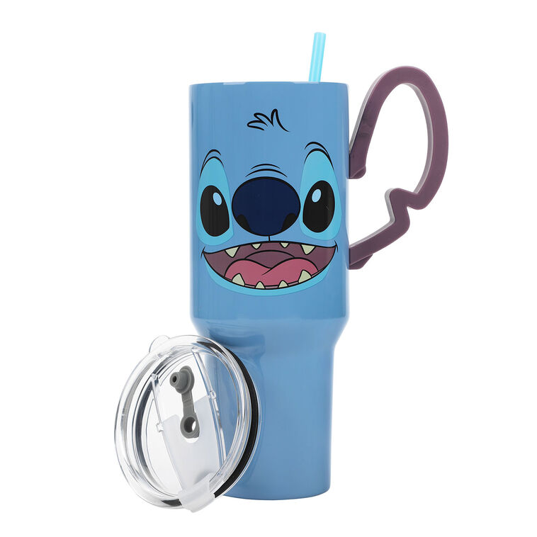 Hallmark Bioworld Disney Stitch Insulated Tumbler With Handle 40 Oz