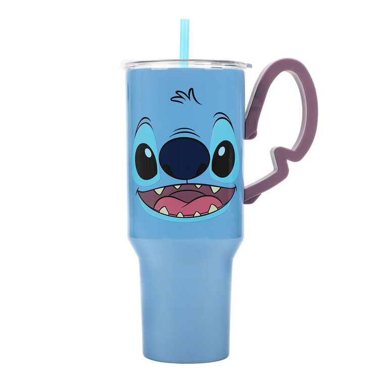hallmark Bioworld Disney Stitch Insulated Tumbler With Handle 40 oz