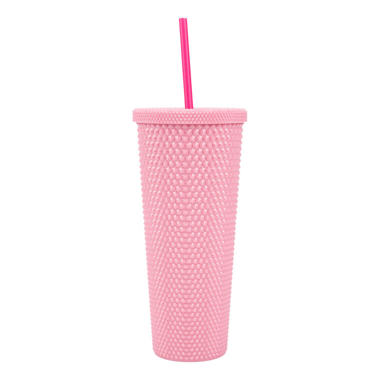 Hallmark BioWorld Disney The Aristocats Marie Pink Tumbler With Straw 24 Oz