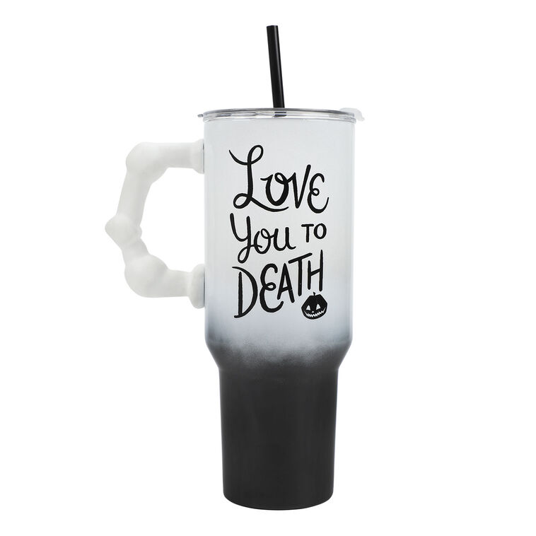 Hallmark BioWorld Nightmare Before Christmas Jack And Sally Travel Cup 40 Oz