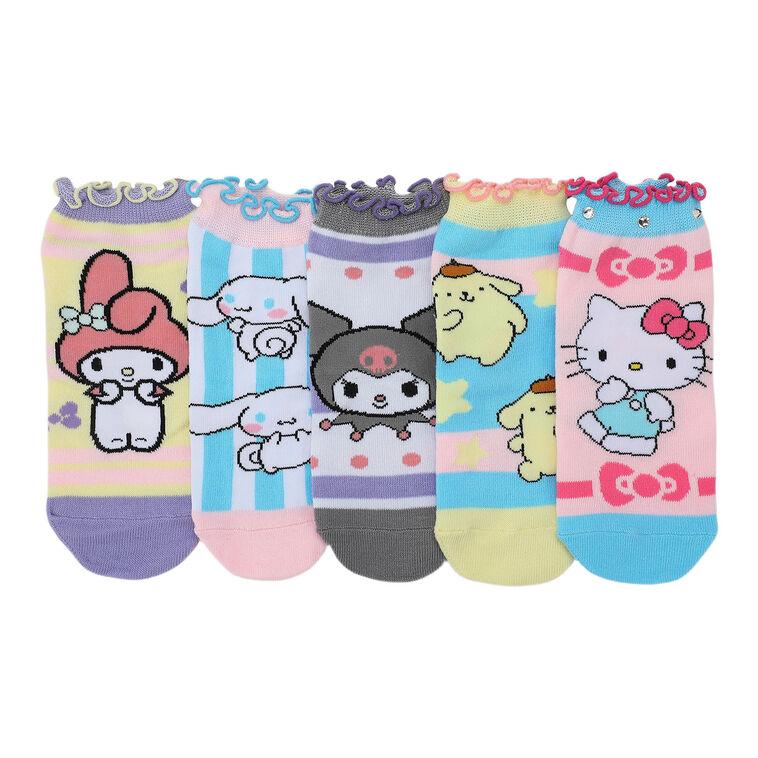 hallmark BioWorld Sanrio Hello Kitty and Friends Women's Ankle Socks 5 pair