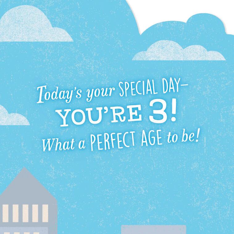 Hallmark Birthday Boy Bear On A Bike 3rd Birthday Card