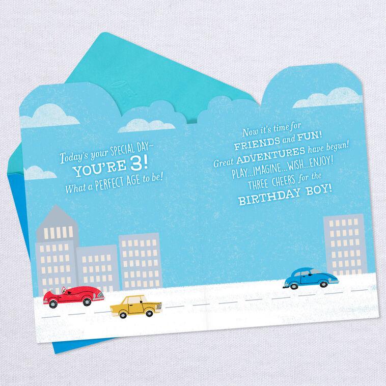 Hallmark Birthday Boy Bear On A Bike 3rd Birthday Card