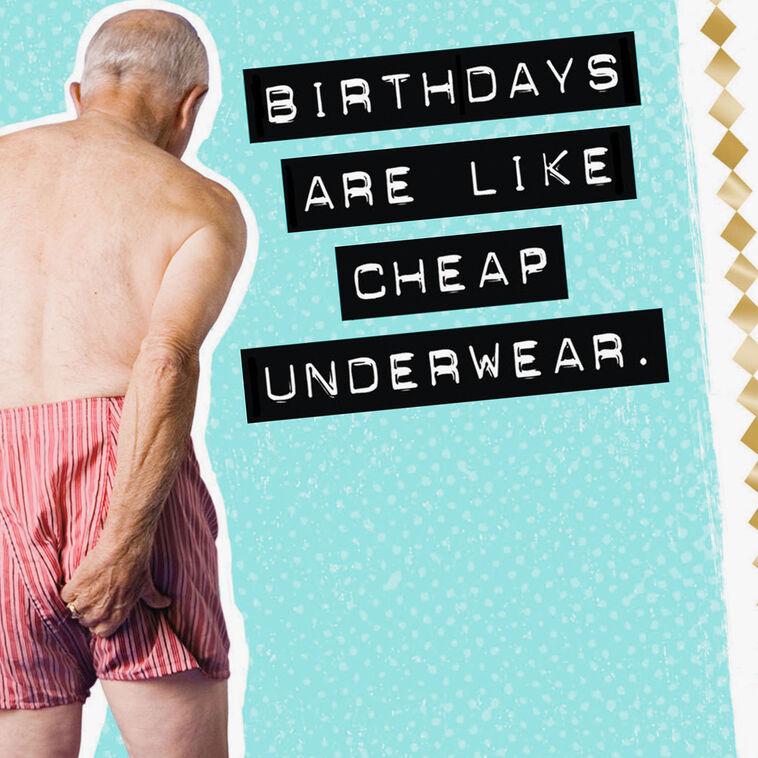 Hallmark Birthdays And Underwear Funny Birthday Card