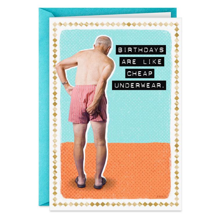 hallmark Birthdays and Underwear Funny Birthday Card