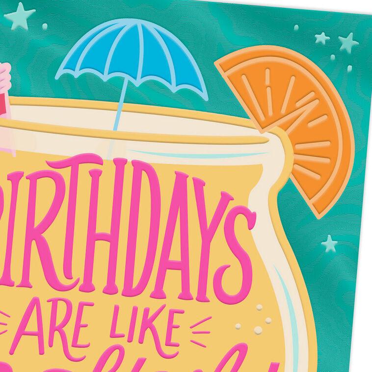 Hallmark Birthdays Are Like Cocktails Funny Birthday Card