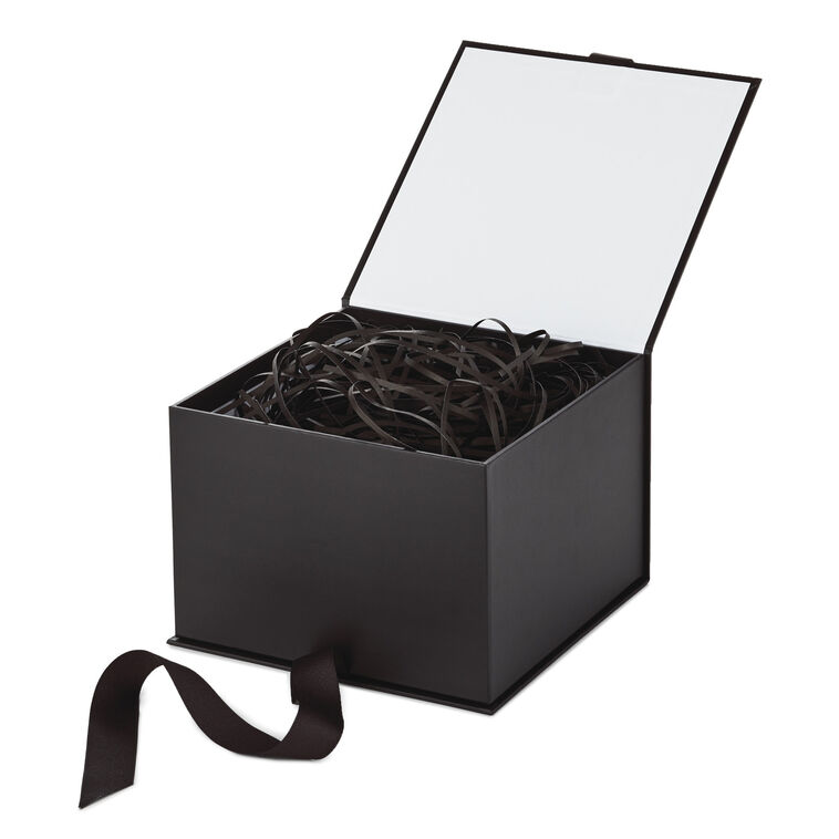 Hallmark Black 5x7 Large Gift Box With Shredded Paper Filler