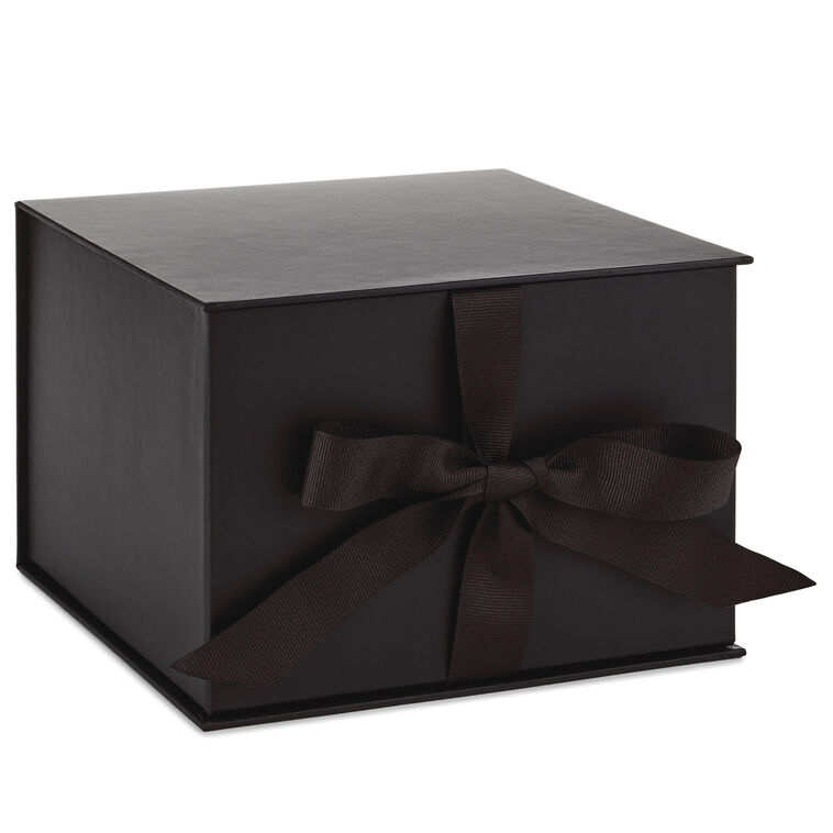 hallmark Black 5x7 Large Gift Box With Shredded Paper Filler