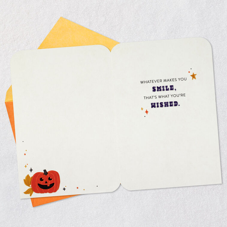 Hallmark Black Cat And Jack-o'-Lantern Halloween Card