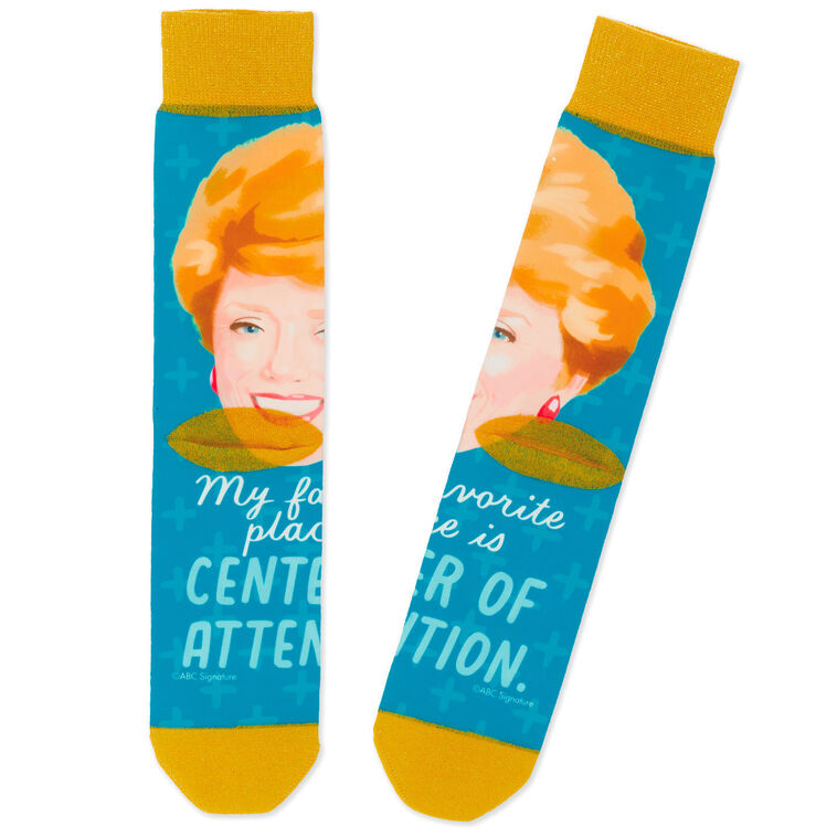 Hallmark Blanche The Golden Girls Center Of Attention Novelty Crew Socks