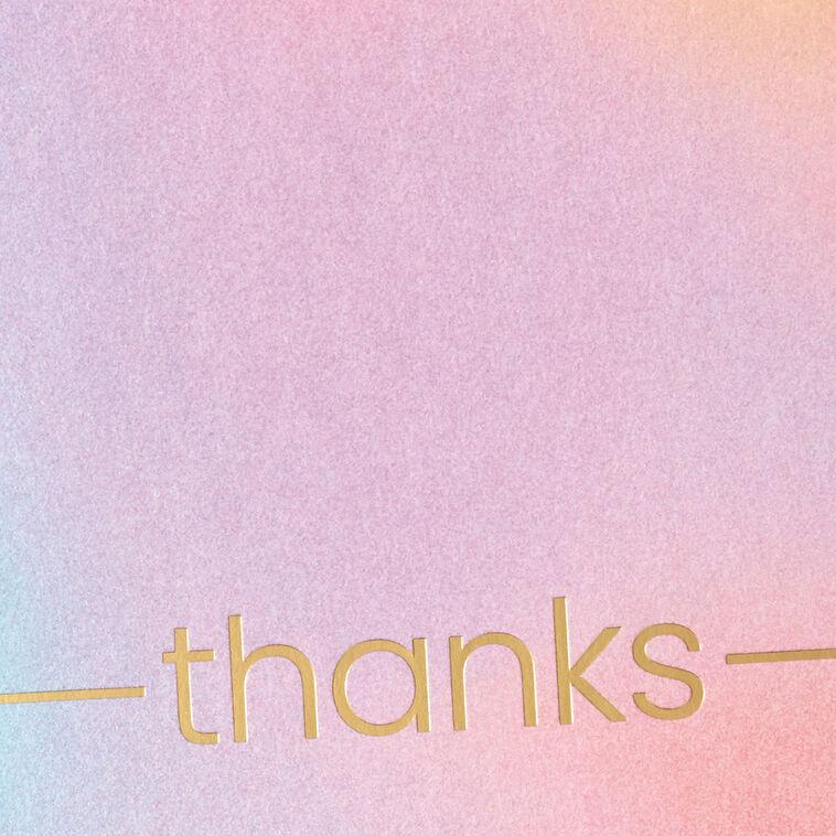 Hallmark Blended Pastels Boxed Blank Thank-You Notes Pack Of 10