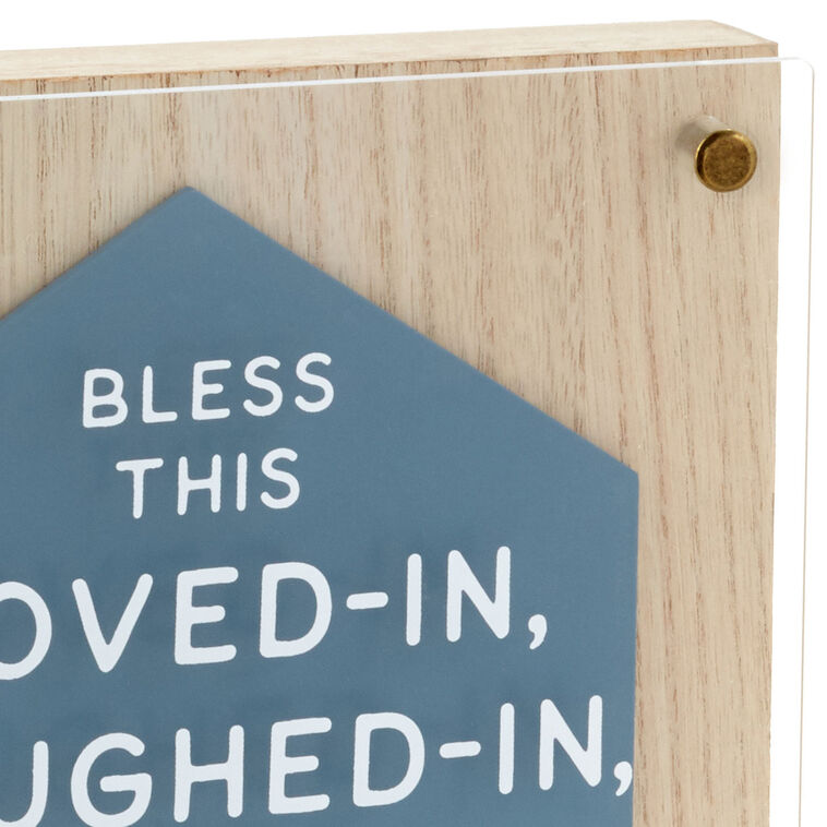 Hallmark Bless This House Layered Square Quote Sign 8x8
