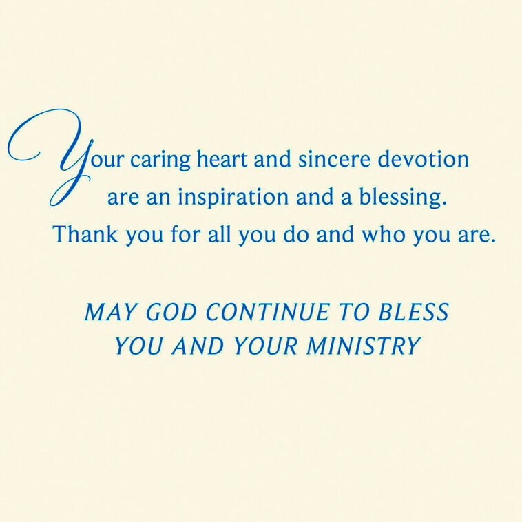 Hallmark Bless Your Ministry Religious Clergy Appreciation Card