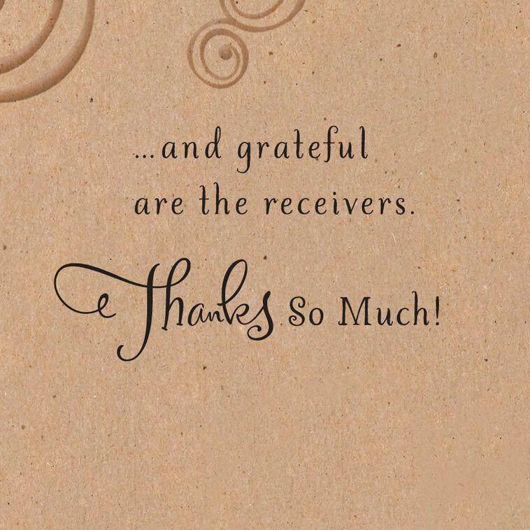 Hallmark Blessed And Grateful Religious Thank-You Card