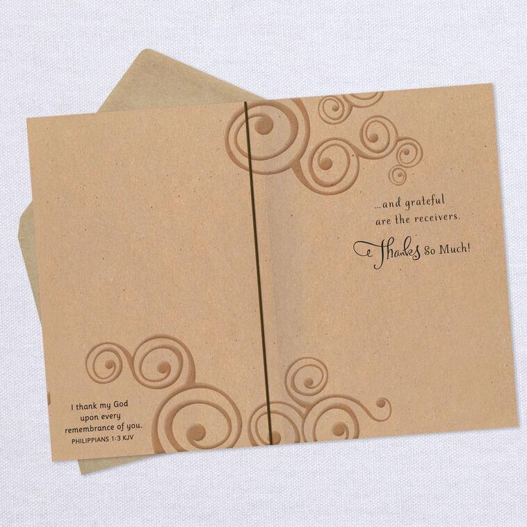 Hallmark Blessed And Grateful Religious Thank-You Card