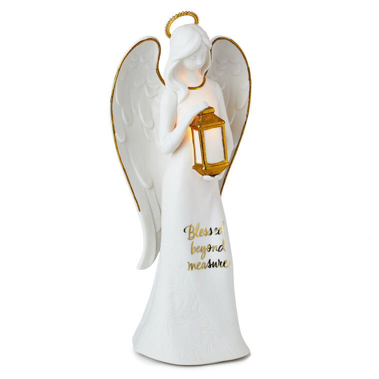 hallmark Blessed Beyond Measure Angel Figurine With Light 12"
