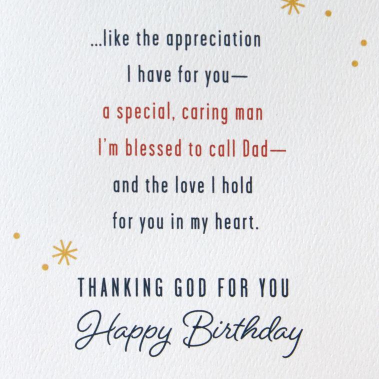 Hallmark Blessed To Call You Dad Religious Birthday Card