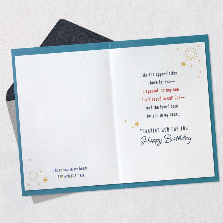Hallmark Blessed To Call You Dad Religious Birthday Card