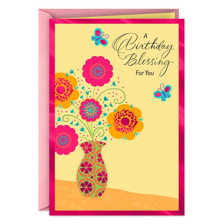 hallmark Blessings and Good Things Religious Birthday Card