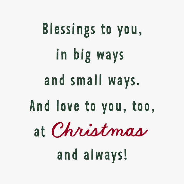 Hallmark Blessings And Love Christmas Card For Godchild