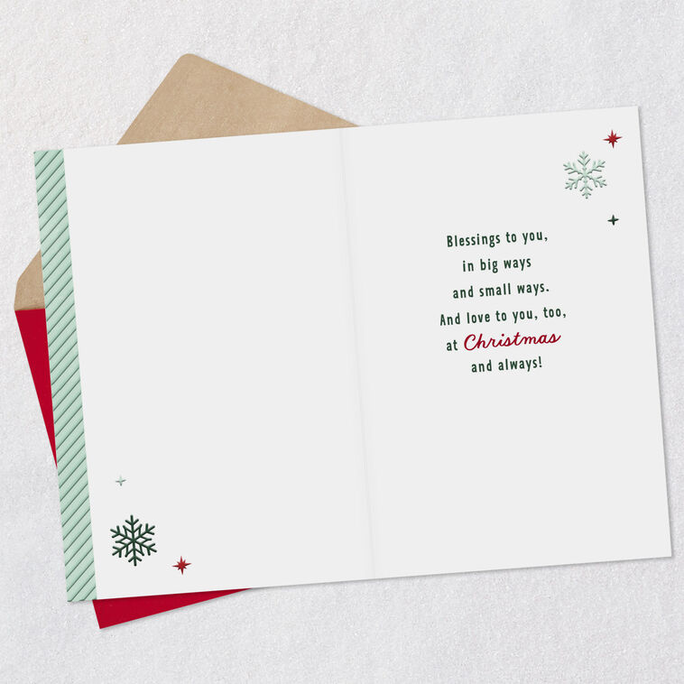 Hallmark Blessings And Love Christmas Card For Godchild