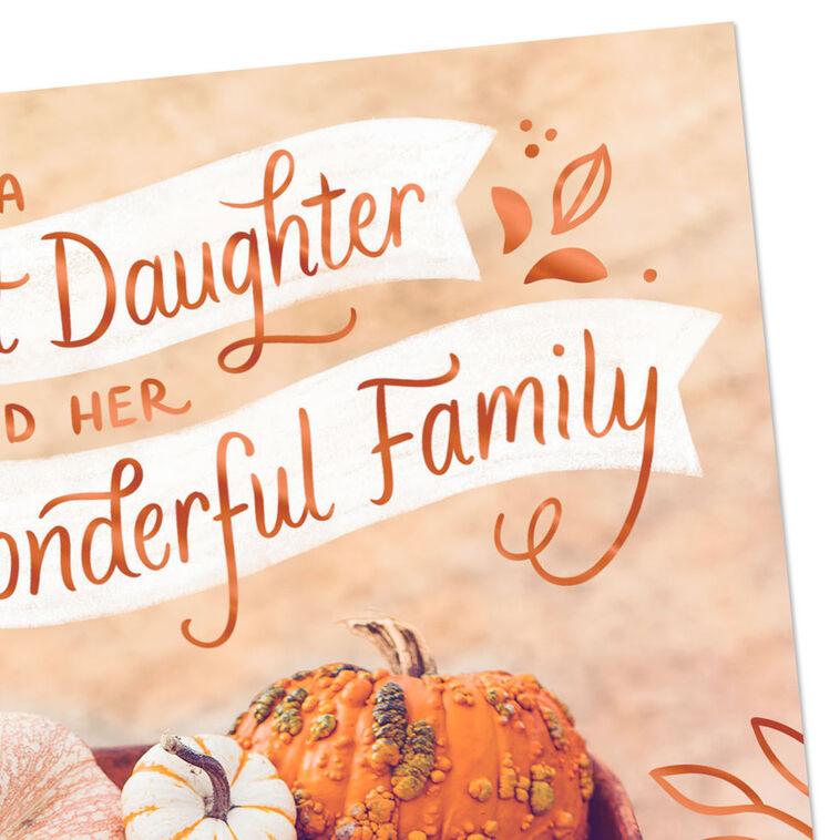 Hallmark Blessings Big And Small Thanksgiving Card For Daughter And Family