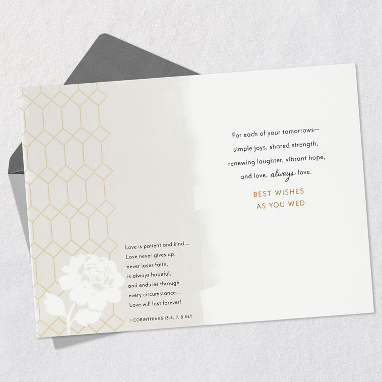 Hallmark Blessings Joy And Love Religious Wedding Card