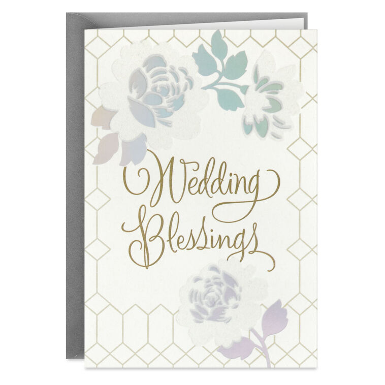 hallmark Blessings Joy and Love Religious Wedding Card