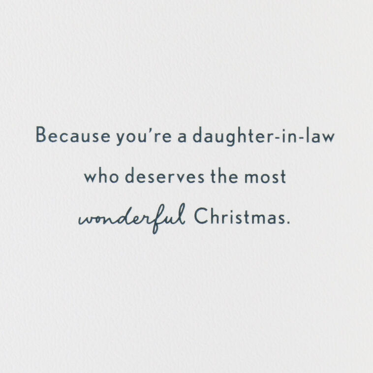 Hallmark Blessings On Blessings Christmas Card For Daughter-in-Law