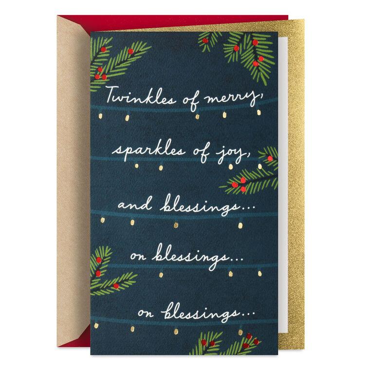 hallmark Blessings on Blessings Christmas Card for Daughter-in-Law