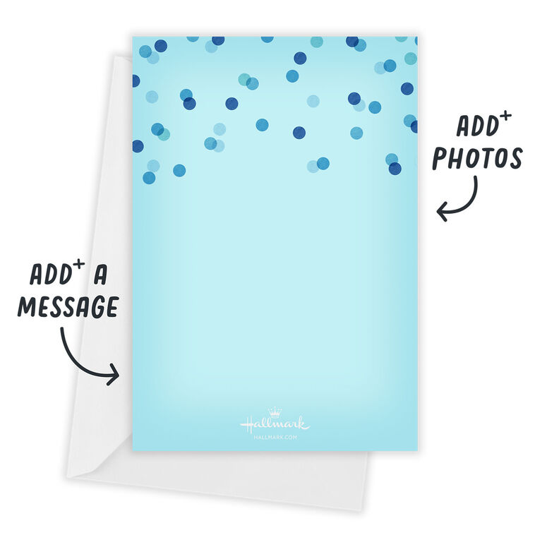 Hallmark Blue Balloons Time To Celebrate Party Invitation