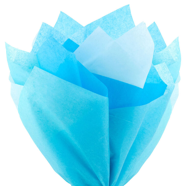 Hallmark Blue/Turquoise/Light Blue 3-Pack Bulk Tissue Paper 90 Sheets