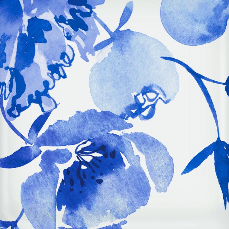 Hallmark Blue Watercolor Floral Dinner Plates Pack Of 8