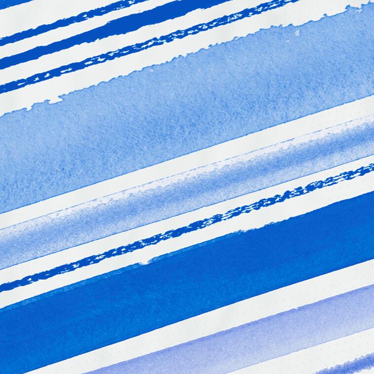 Hallmark Blue Watercolor Stripe Cocktail Napkins Set Of 16