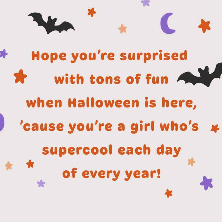 Hallmark Bluey You're A Girl Who's Supercool Halloween Card For Granddaughter