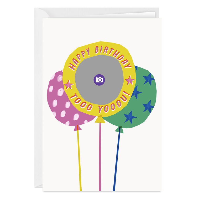 Hallmark Bold And Bright Balloons Custom Birthday Card