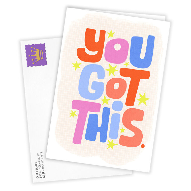 Hallmark Bold And Bright You Got This Custom Support Card