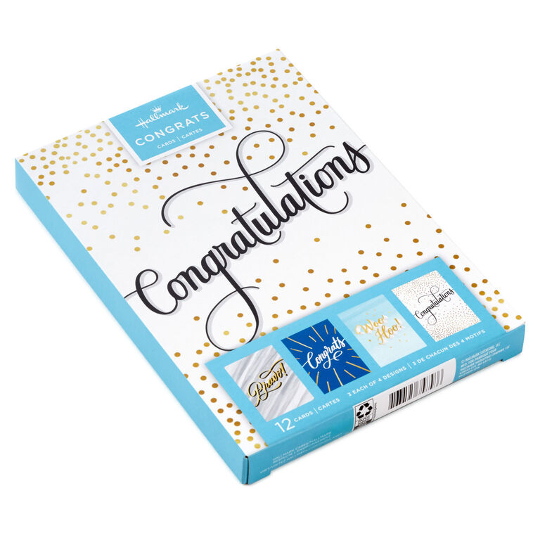 Hallmark Bold And Fancy Boxed Congratulations Cards Assortment Pack Of 12