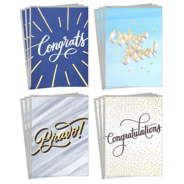 hallmark Bold and Fancy Boxed Congratulations Cards Assortment Pack of 12