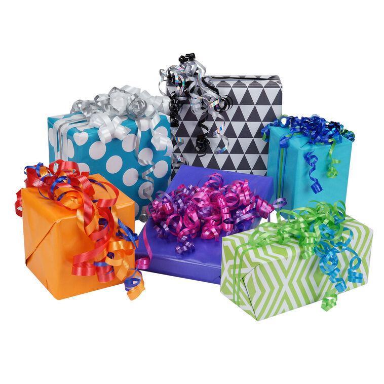 Hallmark Bold Patterns And Solids 3-Pack Reversible Wrapping Paper