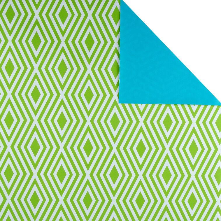 Hallmark Bold Patterns And Solids 3-Pack Reversible Wrapping Paper