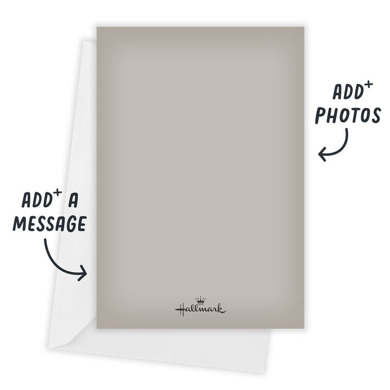 Hallmark Bold Type Full-Bleed Photo Flat Wedding Save The Date